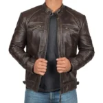 Men’s Brown Lambskin Leather Jacket