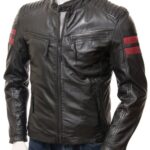 Men’s Iconic Cafe Racer Sporty Real Leather Biker Jacket