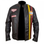 Men’s Steve McQueen Le Mans Gulf Racing Brown Leather Jacket