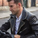 Men’s Distressed Quilted Sleeves & Sued Leather Jacket