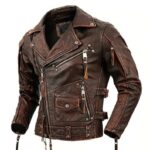 Men’s Vintage Café Racer Moto Biker Jacket