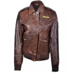 Captain Marvel Carol Danvers Leather Bomber Jacket