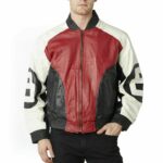 Men’s Red 8 Ball Genuine Leather Jacket