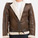 B-3 RAF Bomber Fur Leather Jacket