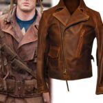 Captain America Distressed Brown Jacket