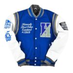Men’s Hampton University Motto 2.0 Blue Varsity Jacket