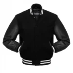Men’s College Black Bomber Jacket